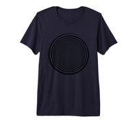 Black Swirl Self Hypnosis Trippy Spiral Graphic Art Portal Premium T-Shirt