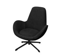 Black Swivel Armchair Slipcover - Office Chair Protector Curved Back Accent Cover for Living Room Bedroom Home Office - Durable & Stylish Furniture Protector
