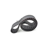 Black Synchronous Timing Belt 1660H - 332 Teeth Rubber Conveyor Belt 19.1/25.4/38.1/50.8mm Width Flexible Perfect for Industrial Applications