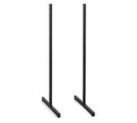 Black T-Leg Grid Mesh Display Base Large Pair Heavy Duty Retail Stand