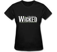 Black T Shirt for Women Broadway Musicals Wicked Touring 2016 Fan Logo