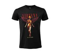 Black T-Shirt in Utero Rock Original T-Shirt. 100% Cotton, Black, XS