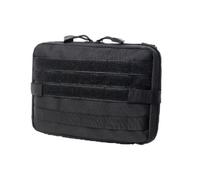 Black Tactical Toiletry Bag for Men Travel Organizer with Large Capacity for Military Camping Outdoor Bathroom Heavy-Duty Polyester Water-Resistant Compact Portable Shaving Bag Compartments