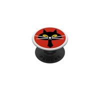 Black Taiwanese U-2 Cat Squadron Spy Plane Emblem Gift PopSockets Adhesive PopGrip