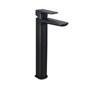 Black Tall Mono Basin Mixer Tap - Zana