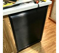 Black Tambour Roll up Door for Appliance/Microwave/Fridge Cabinet