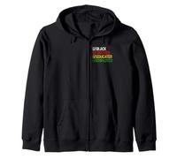 Black Tattooed Educated Employed History Pride Design Zip Hoodie