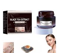 Black Tea Mask,Black Tea Skinning Peel Off Mask,Herbal Refining Black Tea Skinning Face Mask, for Cleansing Blackhead and Acne, Moisturizing Nourishing For All Skin Types (1PCS)