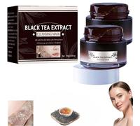 Black Tea Mask,Black Tea Skinning Peel Off Mask,Herbal Refining Black Tea Skinning Face Mask, for Cleansing Blackhead and Acne, Moisturizing Nourishing For All Skin Types (2PCS)