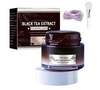 Black Tea Mask Peel Off Face Mask, Pure Glow Black Tea Mask, Best Skin Remove Blackheads Cleaning BlackTea Firming Overnight Masks (1 Pcs)