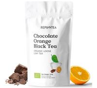 Black Tea Orange Chocolate Organic 100g (50 Cups) | Premium Loose Leaf Black Tea Blend with Cocoa, Orange and Marigold REPLANTEA