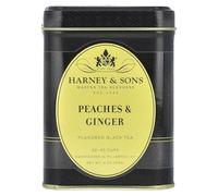 Black Tea, Peaches & Ginger, 4 oz (112 g), Harney & Sons
