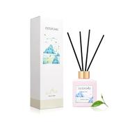 Black Tea Reed Diffuser with 8 Black Fiber Sticks,100ml Scent Diffuser for Bedroom Bathroom Living Room,Last Up 30 Days