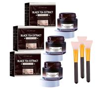 Black Tea Skinning Peel off Mask, Black Tea Cleansing Mask, Black Head Masks Removal Peel Off, Black Tea Mask Peel, Black Tea Firming Overnight Mask (3 PCS)