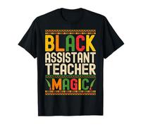 Black Teacher Assistant Magic - African Black History Month T-Shirt