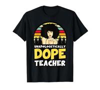 Black Teachers Unapologetically Dope Teacher Melanin Queen Value Graphic T-Shirt, Men, Black, S