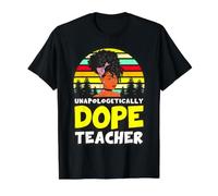 Black Teachers Unapologetically Dope Teacher Melanin Queen Value Graphic T-Shirt, Men, Black, S