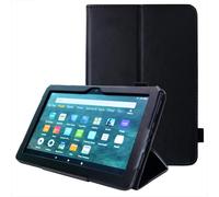 TECHGEAR Fire HD 8 Tablet Case, PU Leather Smart Stand Case Cover, Hand Strap [Sleep/Awake] For Amazon Fire HD 8" / Plus/Kids/Kids Pro 2024 2022 2020 / 14th 12th 10th Generation [Black]