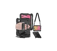 TECHGEAR Utility Case for iPad Mini 7/6 (8.3", 2024 7th Gen / 2021 6th Gen) Heavy Duty Rugged with 360° Stand, Hand & Shoulder Strap - Shockproof Armour Cover for Schools, Work, Outdoor Use - Black