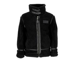 Black Teddy Sherpa Jacket with High Collar - male - Alpha Industries - Winter Jackets - Black - S - Jackets S