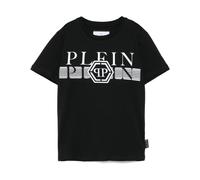 Black Tee Shirt - male - Philipp Plein - Kids Short Sleeve T-Shirts - Black - 10 Y - Kids 10 Y