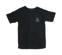 Black Tee with Short Sleeves, male, HUF, T-Shirts, Black, S, Tops S