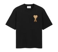 Black Teeshirt Patch Polos - male - Ami Paris - T-Shirts - Black - S - Tops S
