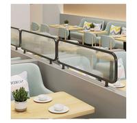 Black Tempered Glass Divider60 x 35 cm Partition for Dining Areas Restaurant & Hotel Countertops Stylish Room Divider for Open Spaces & Bar Décor