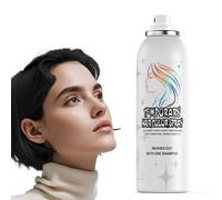 Black Temporary Hair Color Spray - Gentle Formula, Washable & Non-Sticky | Instant Hair Dye Alternative for Adults | Halloween, Costume, Party Makeup, 150ml