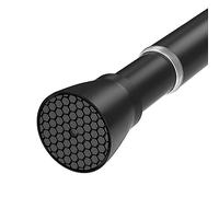 Black Tension Curtain Rod for Windows 28 to 48 Inch Spring Curtain Rods No Drilling Expandable Tension Rod Adjustable Shower Curtain Rods Pressure Spring Curtain Rod for Doorway,Kitchen
