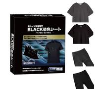 Black Textile Dye, 16-Piece Intensive Black Tabs, Black Synthetic Textile Dye with Black Effect, for Refreshing at Home for Polyester, Cotton, Denim, Linen, Wool, Trousers