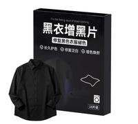 Black Textile Dye, Pack of 10 Lasting Darkening, Blackout Black Dye for Synthetic Textiles, for Synthetic Cotton, Jeans in the Washing Machine, Household