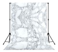 Black Textured Marble Anti-Wrinkle Photography Background Backdrop For Portrait, Party Decoration, Video Recording & Events - 5x7ft
