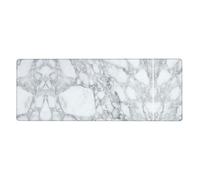 Black Textured Marble Desk Protector Mat, Extra Large and Durable Desk Pad with Non-Slip Backing for Home Office Use