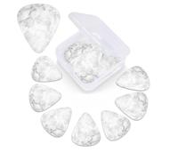 Black textured marble Print Guitar Pick 12 Pack With Guitar Pick Case Guitar Plectrums Pick 0.46mm 0.96mm 0.71mm Guitar Accessories For Bass Electric Acoustic Guitars Ukulele