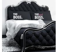 Black The Boss The Real Boss Pillowcases 60 SECOND MAKEOVER Black One Size