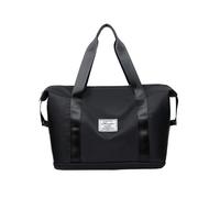 (Black (the bottom 1 layer of the bottom+dry and wet separation)) Travel Bag Large -Capacity Dual Expansion Hand -In Sports Fitness Bag Student Luggage Storage Bag Dry Wet Separation Separation Separa