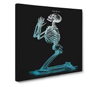 Black The Last Prayer Canvas Print | Gallery Wrapped 30mm Frame Wall Art | 14x14 inches | Ready to Hang | Modern Picture | Living Room Bedroom Lounge Office