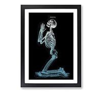 Black The Last Prayer Framed Print | A2 Black Framed Wall Art | Ready to Hang | Modern Nature Picture | Living Room Bedroom Lounge Office