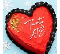 Black Thirty ATE Cake Topper,Acrylic 30 Years Old Cake Topper,Happy 30th Birthday Party Decor for Wedding Anniversary Party Decorations Supplies