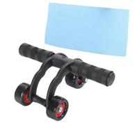 Black Three-wheel Abdominal Roller Wheel for Home Exercise
