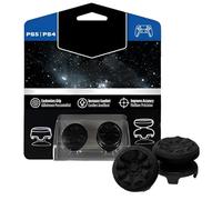 Black Thumbsticks for PS 4 and PS 5 - Performance Enhancing Controller Grips with High-Rise and Mid-Rise Design for Ultimate Gaming Comfort and Precision