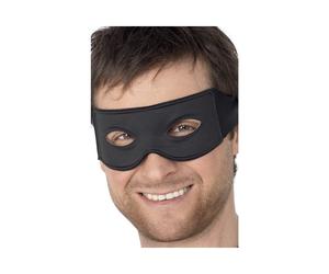 Black Tie Mask Eyemask Bandit Robber Superhero Lone Ranger Zorro