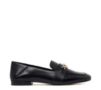 Black Tiffanie Loafer with Gold Logo 3 UK