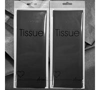 Black Tissue | 8 Sheets 50x70cm | 2 Packs, Each with 4 Sheets Premium Quality Tissue | Biodegradable Packaging | Ideal for Gift Wrapping and Crafting