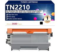 Black TN2210 Hight Capacity Toner Cartridge Replacement for Brother HL-2240 HL-2240D HL2270DW FAX-2940 FAX-2845 FAX-2840 DCP-7055 DCP-7060D Printer, High-Definition Printing, 2600 Pages,Black-1 pack