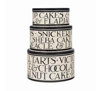 Black Toast Set of 3 Round Cake Tins (New)