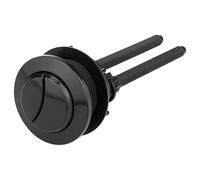 Black Toilet Flush Button Replacement, 1pcs Dual Round Head for