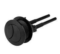 Black Toilet Flush Button Replacement, Spring Dual Press Toilet Flusher Top Button, for Bathroom Toilets Water Tank Repair(M)