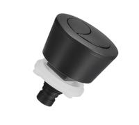 Black Toilet Flush Button, Universal Dual Push Button Replacement, Water-Saving Toilet Cistern Flush Parts, Fit 20-60 mm Hole for Bathroom Cistern Repair